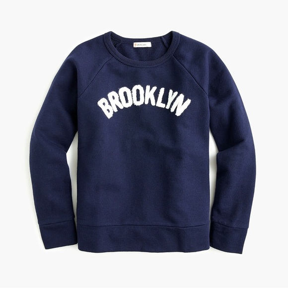 J.Crew Crewcuts Kids' Navy “Brooklyn” Sweatshirt - Picture 1 of 5